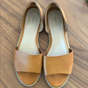 Forever 21 open toe flats